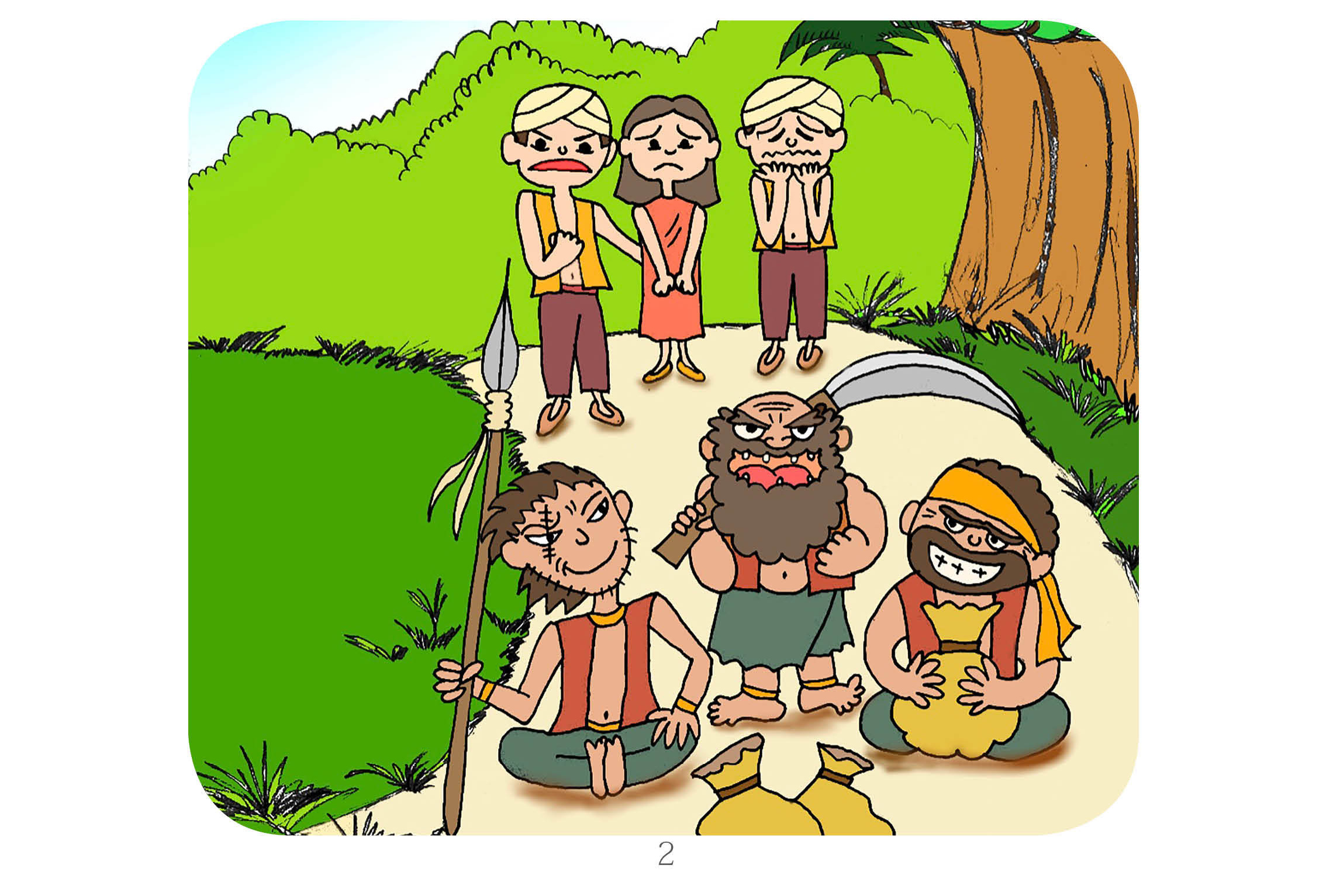 ジャータカ物語　猟師と子供たち